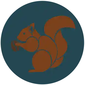 Red Squirrel Cafe logo round